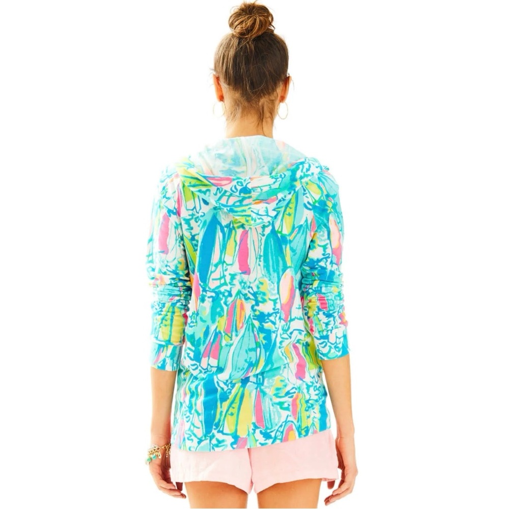 Lilly Pulitzer Nwot Beach & Bae Mooring Hoodie || Large View 2